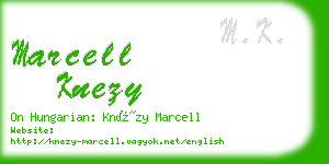 marcell knezy business card